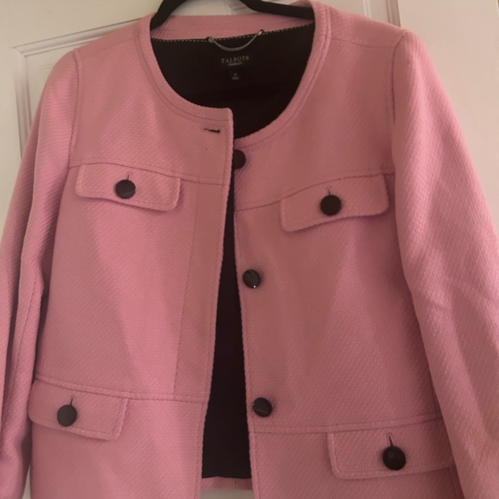 Talbots Pink Blazer Size 12